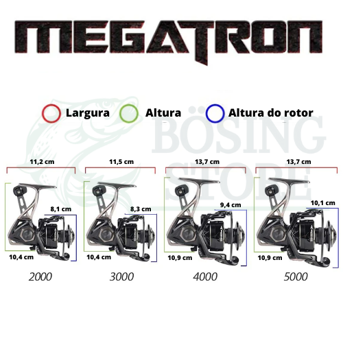 Molinete Megatron KastKing 18KG Max Drag 7+1 – Bösing